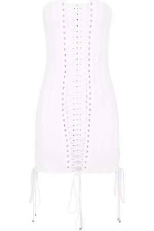 Dolce & Gabbana Vestido corto con detalle de encaje