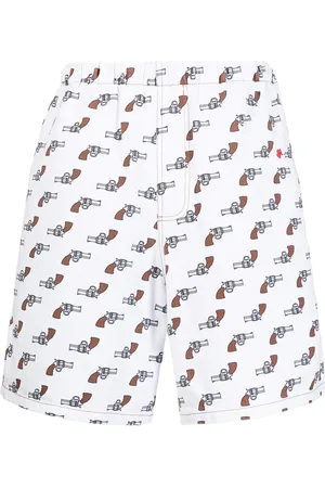 DUOltd Shorts de mezclilla con estampado gráfico