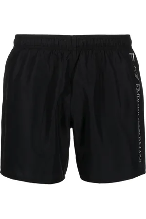 EA7 Shorts de playa con logo estampado