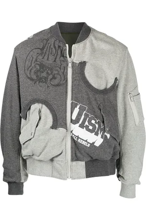 Undercoverism Chamarra bomber reversible con logo