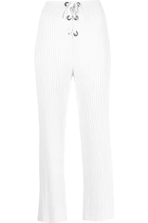 DION LEE Pantalones de canalé con cordones