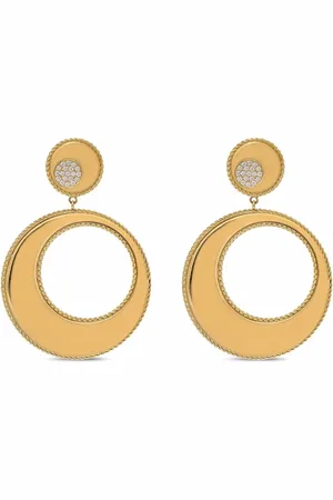 Roberto Coin Aretes en oro amarillo de 18kt con diamantes