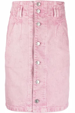 Marant Etoile Falda de mezclilla con cintura alta