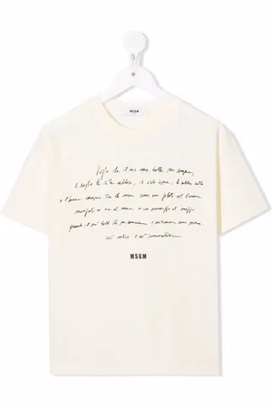 Msgm Playera con logo manuscrito