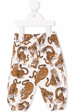 Kenzo Pants con estampado de tigres