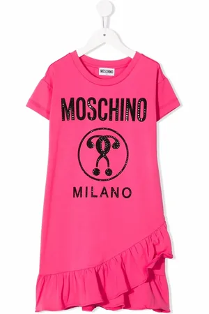 Moschino Vestido estilo playera con logo estampado