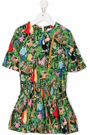 Kenzo Vestido con estampado de selva