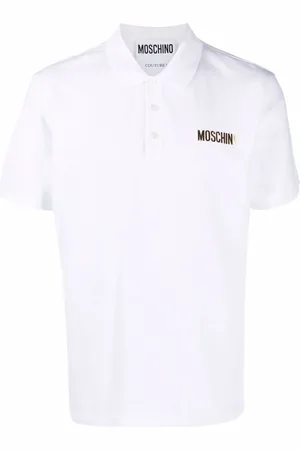 Moschino Playera tipo polo con logo estampado