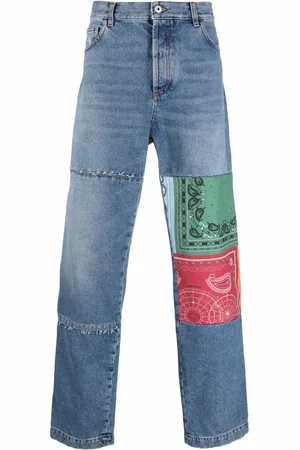 MARCELO BURLON Jeans con diseño patchwork