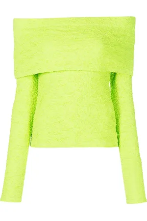 Msgm Top texturizado con hombros descubiertos
