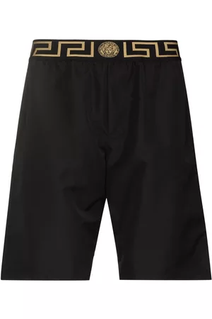 VERSACE Shorts de playa Greca Border