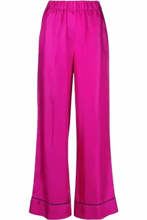 BLANCA Pantalones anchos con efecto satinado