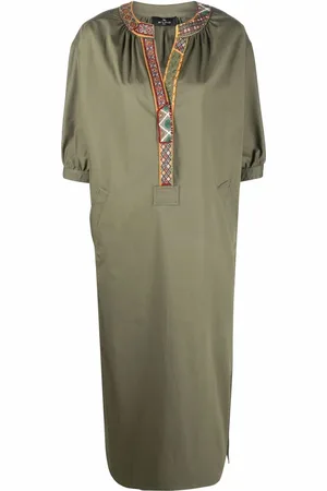 Etro Vestido midi bordado con cuentas