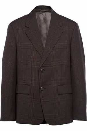 Prada Blazer con motivo de cuadros príncipe de Gales
