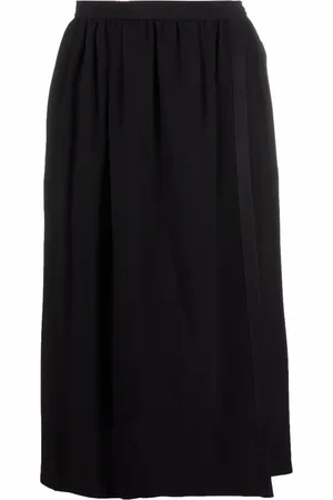 Saint Laurent Falda de cintura alta 1970