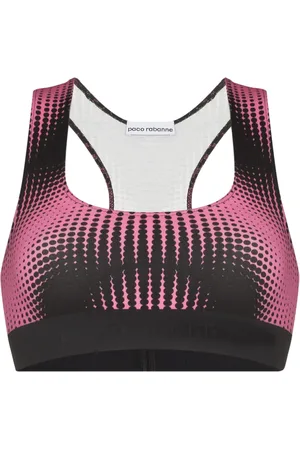 Paco rabanne Bra deportivo con estampado geométrico