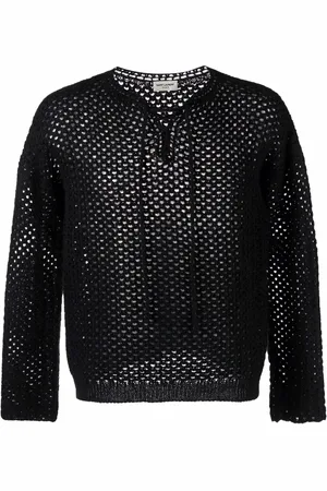 Saint Laurent Top tejido de crochet