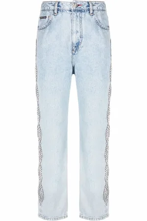 Philipp Plein Jeans con detalles de cristales