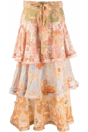 ZIMMERMANN Falda midi Postcard