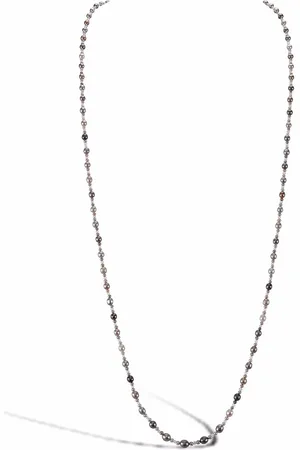 Pragnell Collar en oro blanco de 18kt con diamantes y perlas