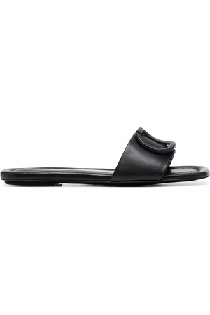 Twin-Set Sandalias planas con placa del logo