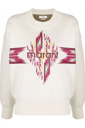Marant Etoile Suéter con logo en intarsia