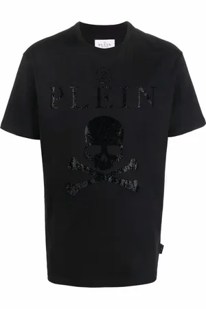 Philipp Plein Playera con detalles de cristales