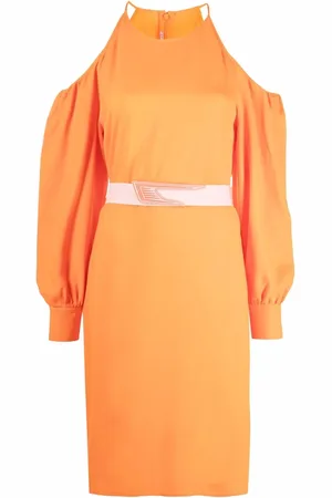 Stella McCartney Vestido midi con hombros descubiertos
