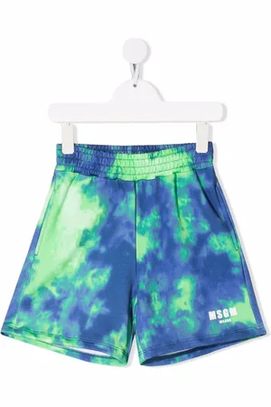 Msgm Shorts deportivos con estampado tie-dye
