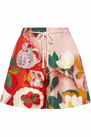 Oscar de la Renta Shorts con estampado floral