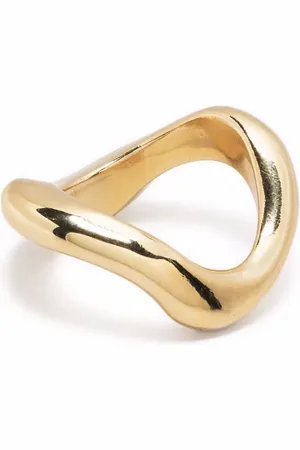 Beatriz Palacios Anillo Wave grande bañado en oro