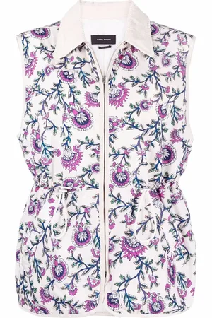 Isabel Marant Chaleco con motivo floral