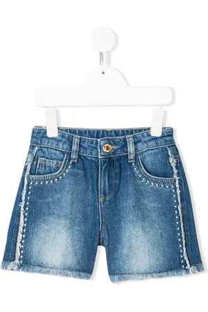 Twin-Set Shorts de mezclilla con motivo de estrellas