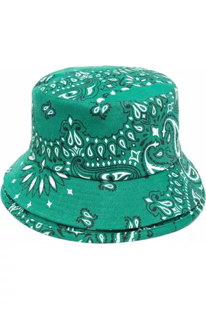 SACAI Gorro de pescador con estampado de bandana