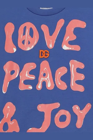 Dolce & Gabbana Playera Love Peace & Joy