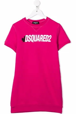 Dsquared2 Vestido estilo playera con logo