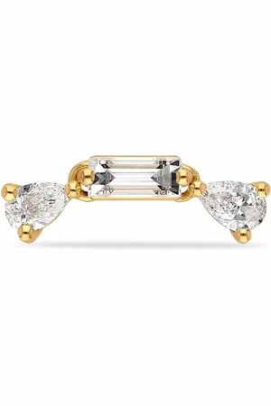 DELFINA DELETTREZ Arete Dancing Diamonds en oro amarillo de 18kt