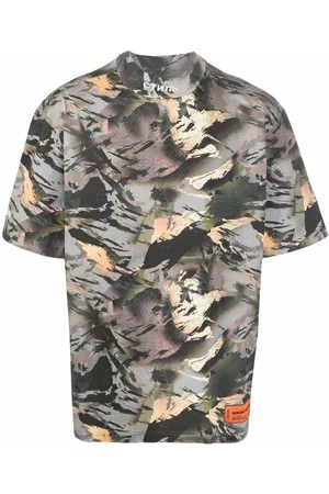 Heron Preston Playera con motivo militar