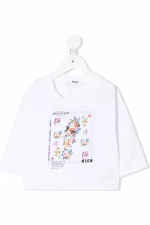 Msgm Playera con estampado floral