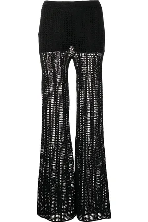DION LEE Pantalones acampanados de crochet