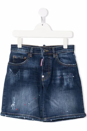 Dsquared2 Shorts de mezclilla con efecto envejecido