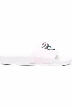 Chiara Ferragni Flip flops planos con logo estampado