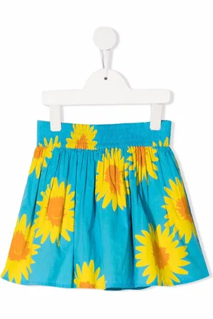 Stella McCartney Falda con girasoles estampados