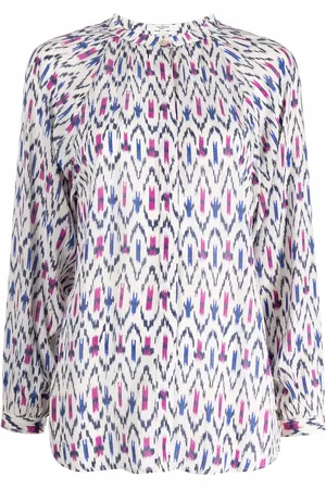 Marant Etoile Blusa con motivo geométrico