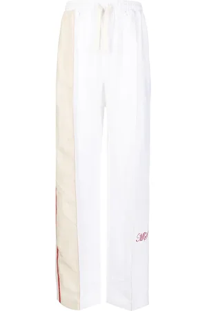 Marine Serre Pants con franjas laterales