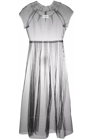 Maison Margiela Vestido de tul traslúcido