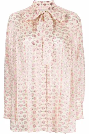 Golden Goose Blusa con moño en el cuello
