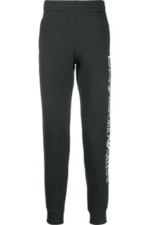 EA7 Pants con logo y tobillos ajustados
