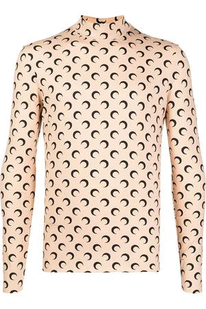 Marine Serre Top con lunas crecientes estampadas