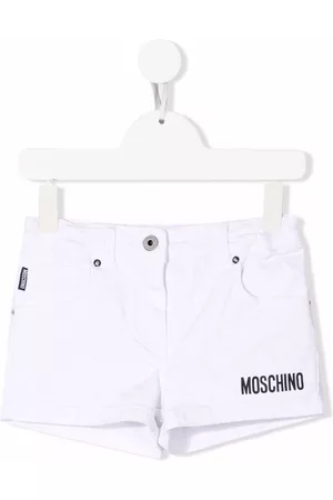 Moschino Camisa de mezclilla con logo estampado
